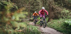 Mountainbike in den Dolomiten